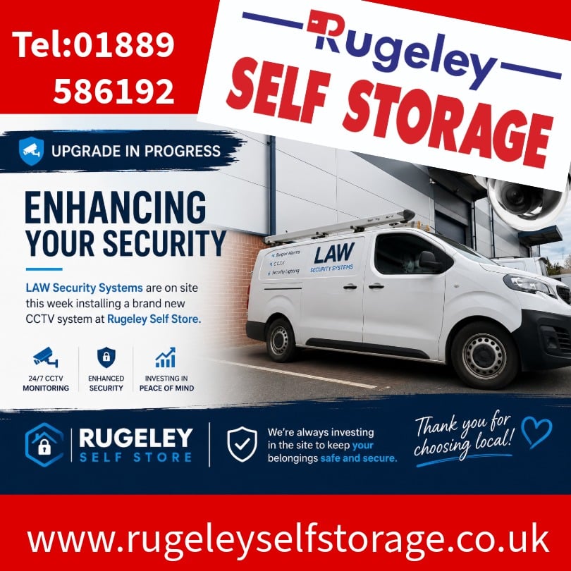 CCTV installing in Rugeley Self Storage